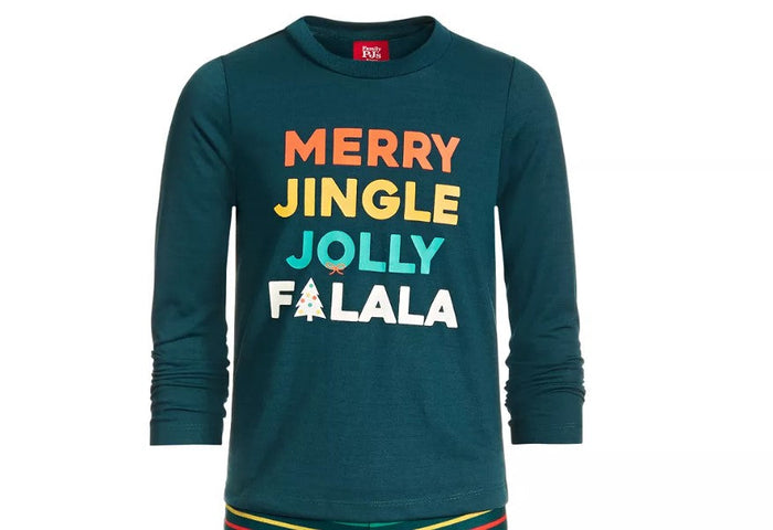 Kids Merry Jingle Pajama Top, Size 8 by Vanessa Jane