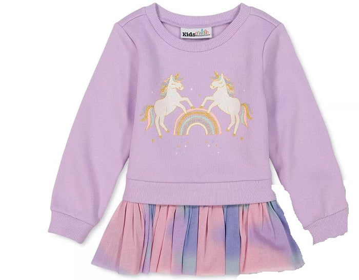 Kids Headquarters Unicorns Peplum Tunic, Size 18Mo by Vanessa Jane