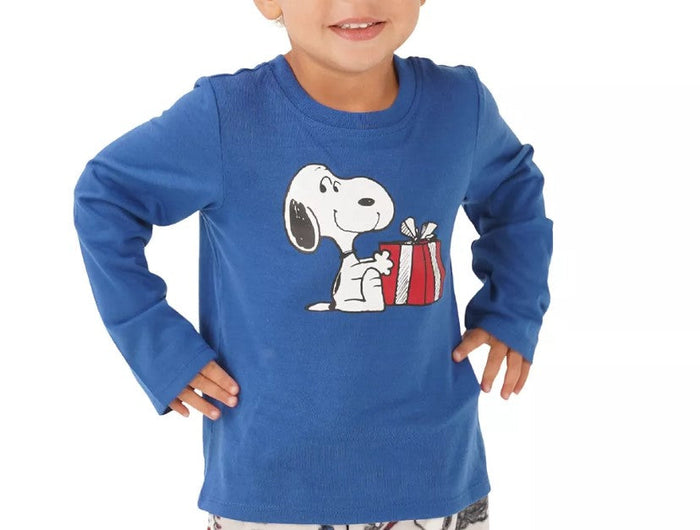 Munki Munki Snoopy Holiday Family Pajama Top, Size 3T by Vanessa Jane