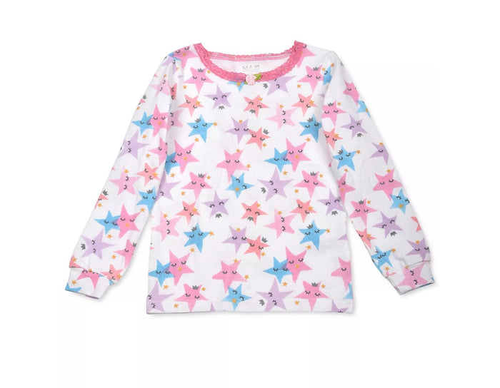 Max and Olivia Girls Star-Print Pajama Top, Size 3T by Vanessa Jane