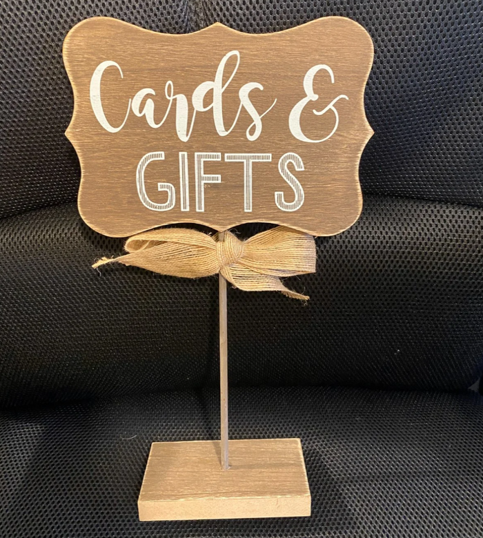 Rustic Cards and Gifts Sign by Vanessa Jane