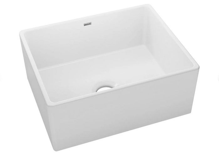 Elkay Fireclay 25 L x 19 W Farmhouse Kitchen Sink Fireclay in White, Size 9.12 H by Vanessa Jane