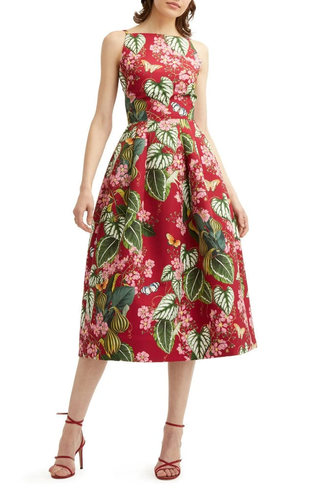 Oscar De La Renta Botanical Print Sundress, Size 4 by Vanessa Jane