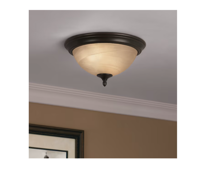 World Imports WI838688 Montpellier 2 Light Flush Mount Ceiling Fixture by Vanessa Jane