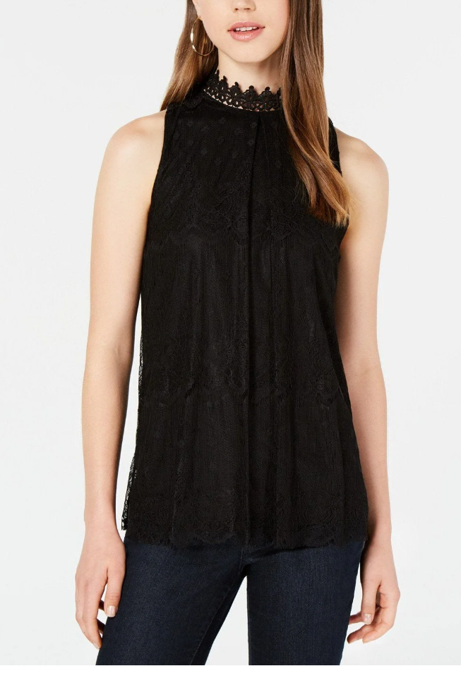 BCX Juniors Lace Top, Size Medium by Vanessa Jane