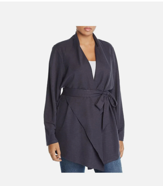 Bagatelle Womens Plus Open Front Wrap Cardigan by Vanessa Jane
