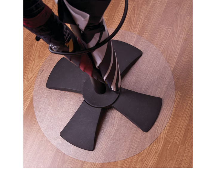 Cleartex Hard Floor Chair Mat Floortex Mat Size: Round 24in by Vanessa Jane