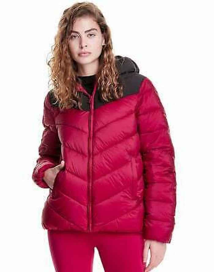 Champion Womens Contrast Lightweight Padded Hooded Jacket, Size Medium by Vanessa Jane