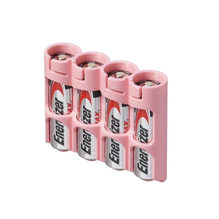 Slim Line AA 4 Pack (Pink) by Storacell