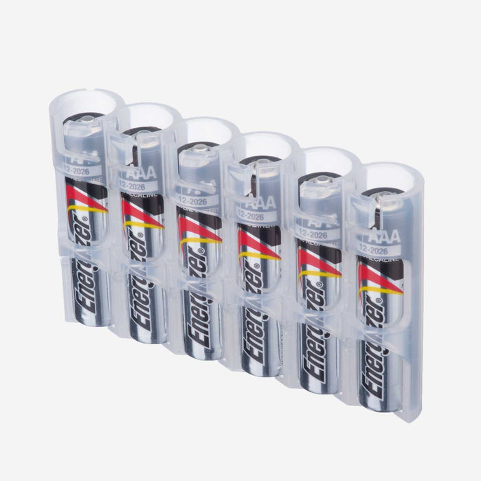 Slim Line AAA 6 Pack (Clear) by Storacell