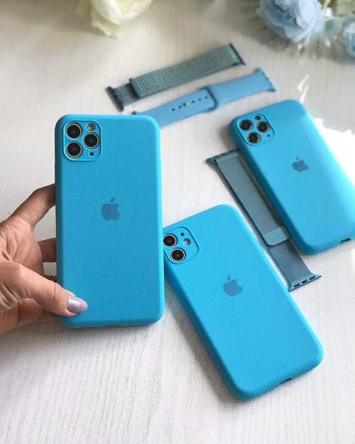 iPhone Camera Protection Silicone Case (Surf Blue) by Vogueen