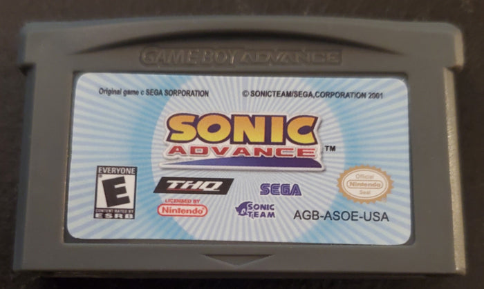 Sonic Advance 1 GBA Video Game Cartridge Nintendo Game Boy Advance by VintageVideoGameStore