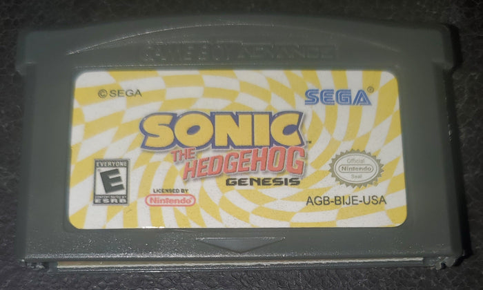 Sonic the Hedgehog Genesis GBA Video Game Boy Advance Nintendo 2006 by VintageVideoGameStore