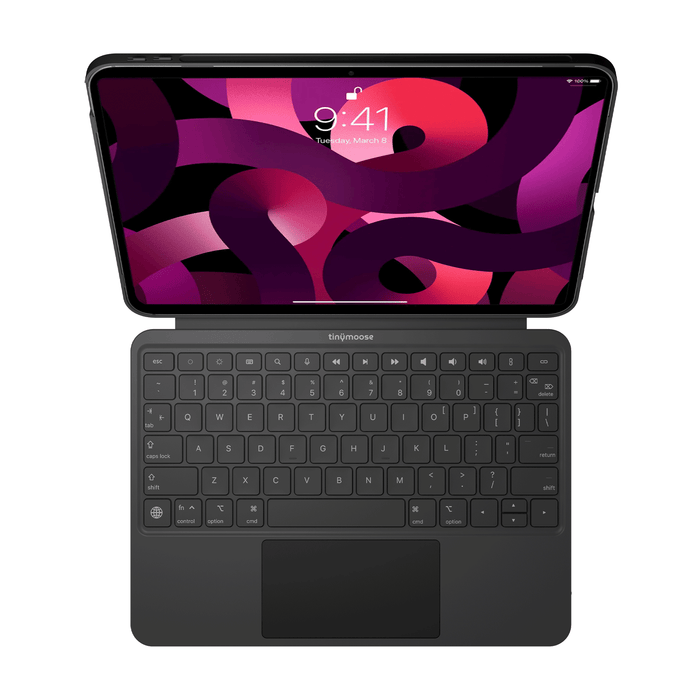 SpacePad iPad Keyboard - Black - (iPad 11 (A16) / iPad 10th Gen) by Tinymoose USA