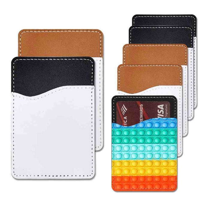 Sublimation Blanks PU Leather Card Holder For Sublimation Printing - Adhesive/Magnetic by INNOSUB USA