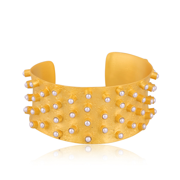 Sunbeam Cuff - Pearl by Christina Greene