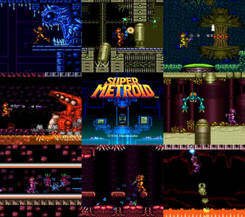 Super Metroid SNES Video Game Cartridge Super Nintendo 1994 by VintageVideoGameStore