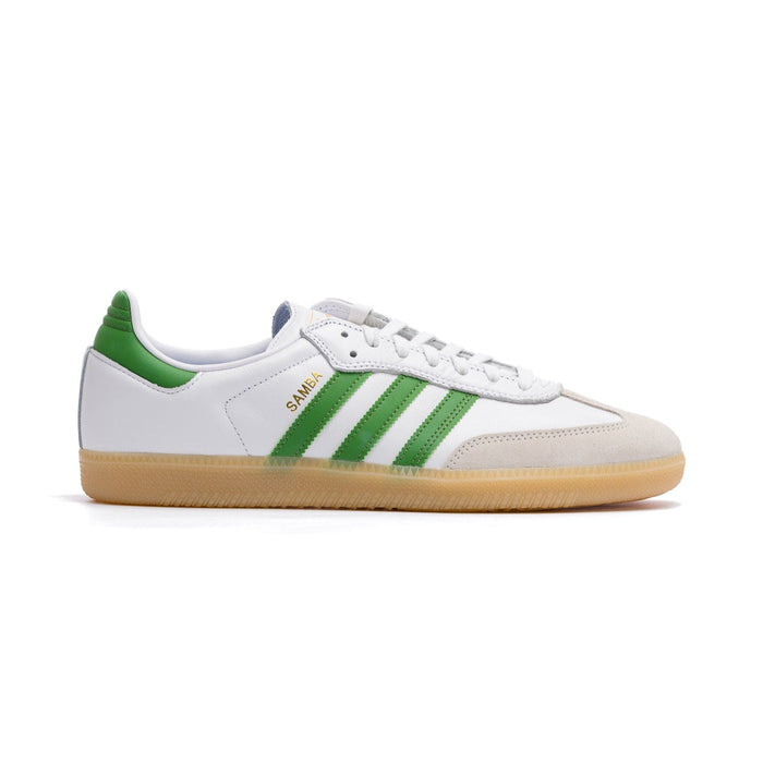 Adidas Skateboarding Samba ADV Skate Shoe - White/Green/Gum by Swell-O-Phonic