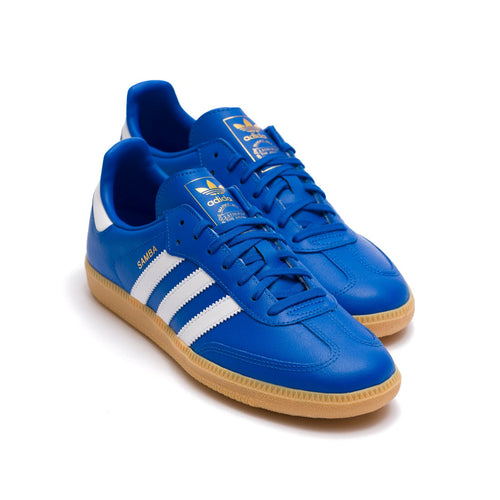 Adidas Samba OG Kids Shoes - Blue/White/Gum by Swell-O-Phonic