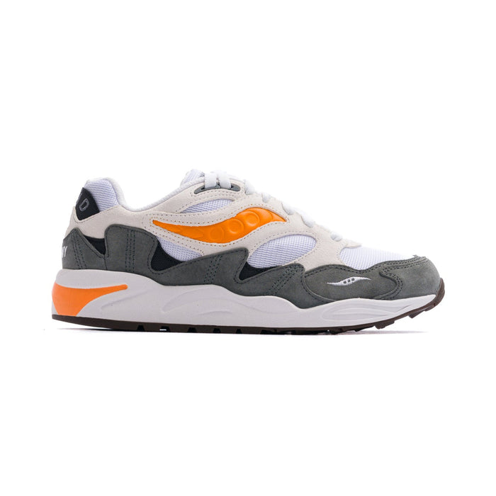 Saucony Original Grid Shadow 2 - White/Grey by Swell-O-Phonic