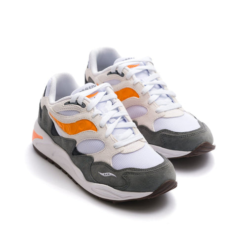 Saucony Original Grid Shadow 2 - White/Grey by Swell-O-Phonic