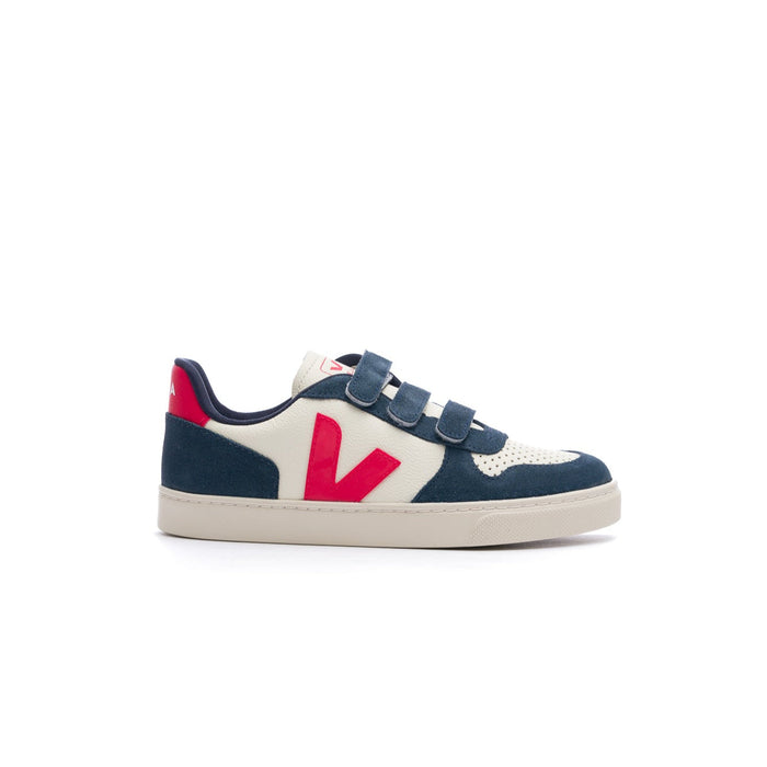 Veja Small V-10 Leather Kid's Shoe - Pure Pekin Nautico by Swell-O-Phonic