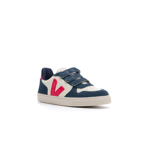 Veja Small V-10 Leather Kid's Shoe - Pure Pekin Nautico by Swell-O-Phonic
