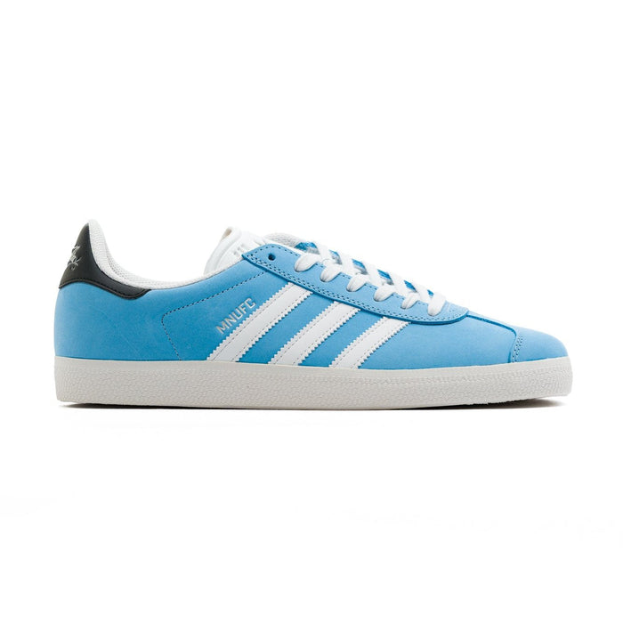 Adidas MNUFC X FAMILIA Gazelle ADV Shoes - Crystal White / Core Black / Better Scarlet by Swell-O-Phonic