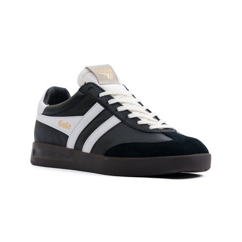 Gola Cyclone Men's Shoes - Leather Black/White/Dark Gum by Swell-O-Phonic