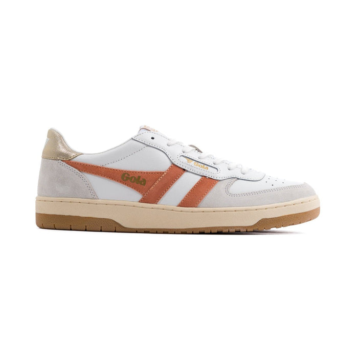Gola Hawk Women's Shoes - White/Terracotta/Gold by Swell-O-Phonic