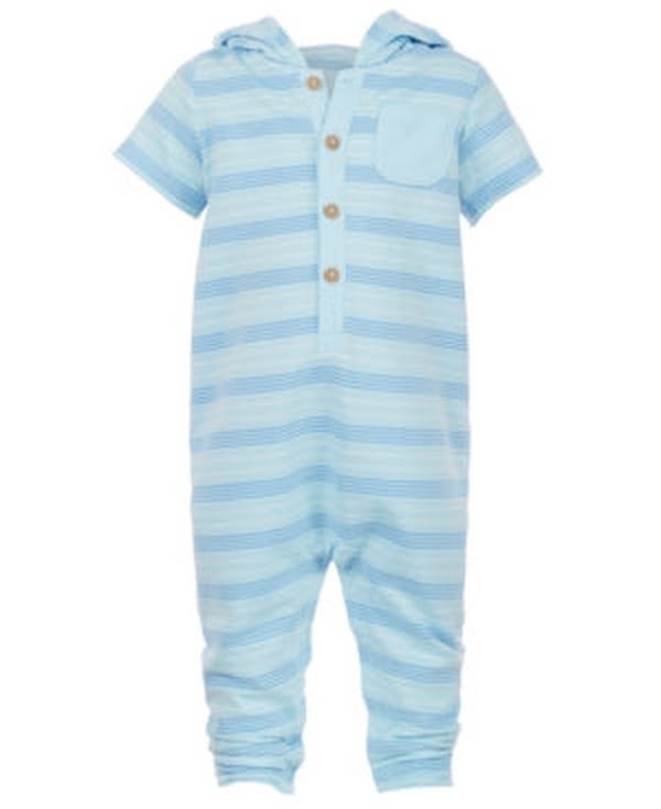 First Impressions Stripe Hooded Jumpsuit by Vanessa Jane
