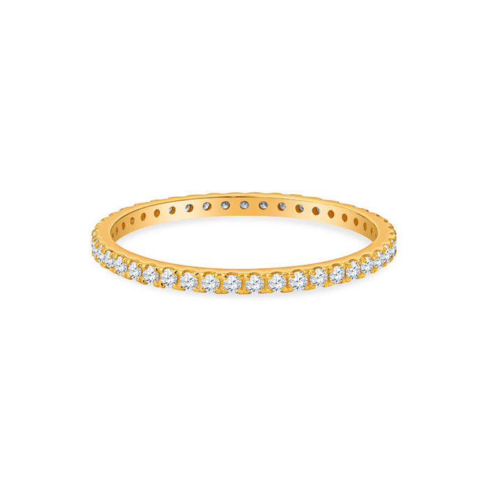 Sydney 14K Gold and Diamond Eternity Ring by Christina Greene