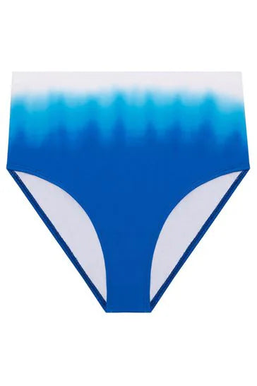 Lauren Ralph Lauren Blue Ombre High Waist Bikini Bottoms, Size 8 by Vanessa Jane