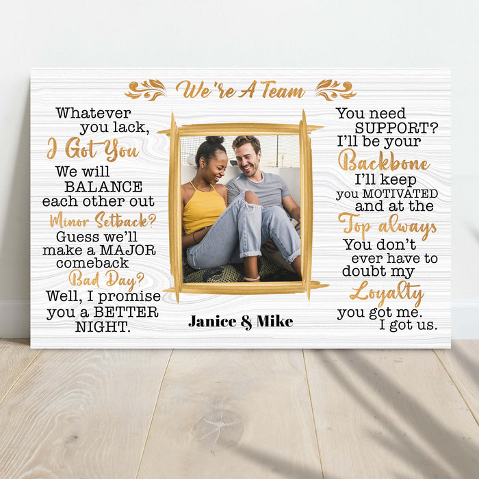 We're A Team Couple Sign IV by Tailored Canvases