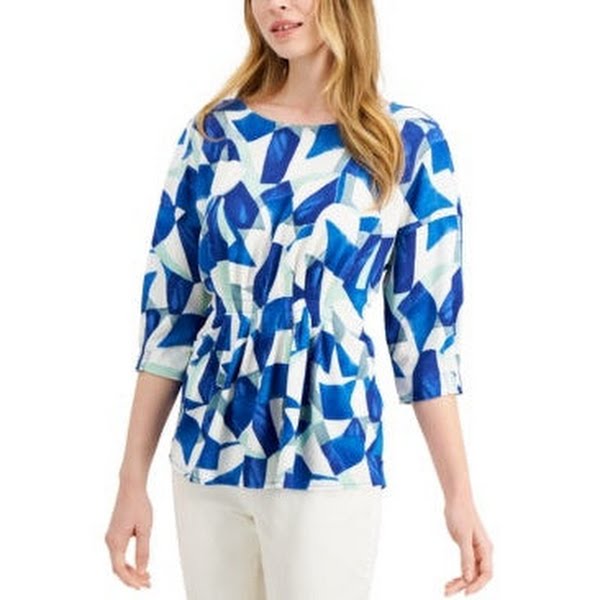 Alfani Cinched Front Top by Vanessa Jane