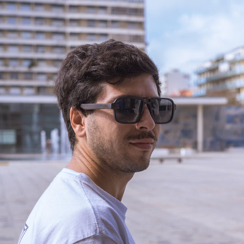 Flyer | Vintage Black | Wooden Sunglasses by TMBR