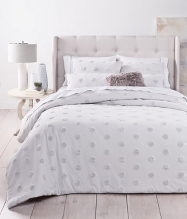 Whim by Martha Stewart Collection Chenille Dot 3-PC. King Comforter Set by Vanessa Jane
