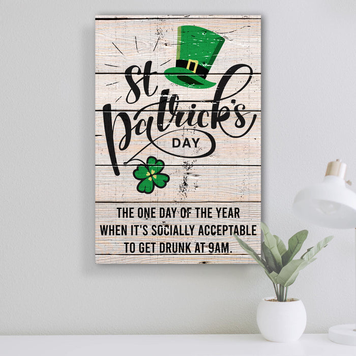 St. Patrick's Day Sign IV by Tailored Canvases