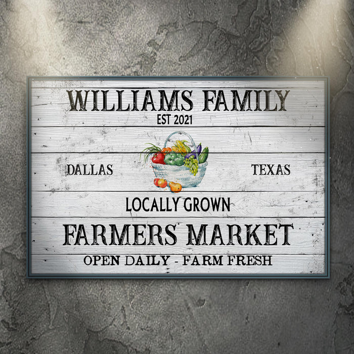 Farmers Market Sign II by Tailored Canvases