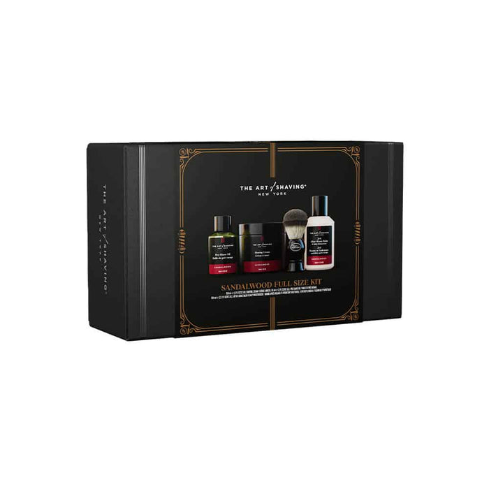 The Art of Shaving Sandalwood Full Size Kit with Shaving Brush by Nava Beauty