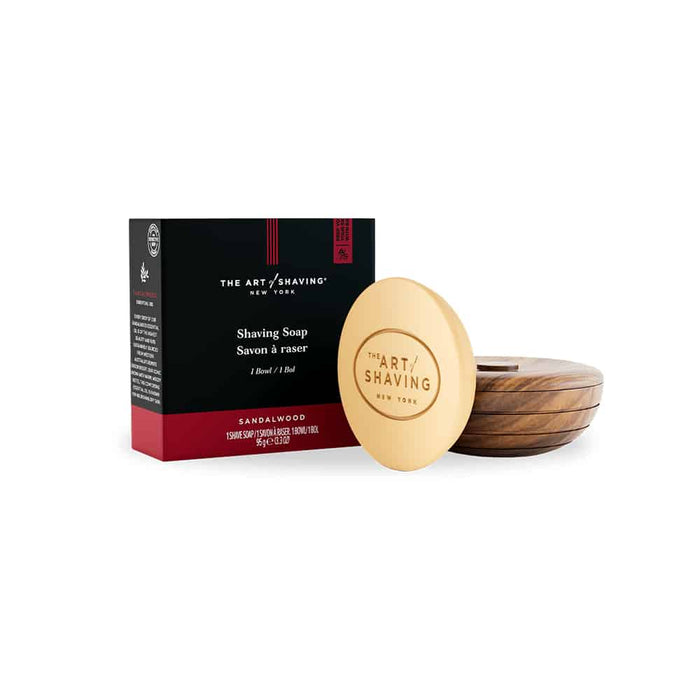 The Art of Shaving Shaving Soap With Bowl - Sandalwood 95 G by Nava Beauty