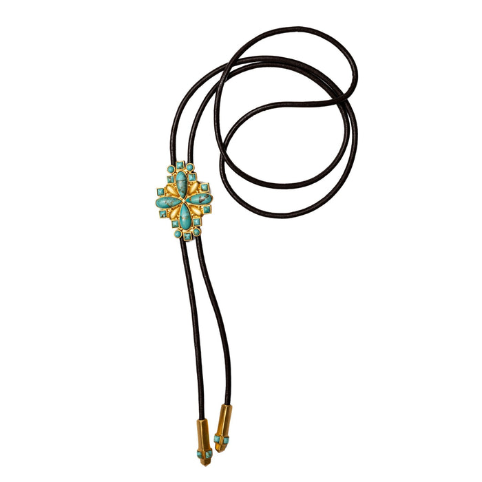 Thunder Creek Turquoise Bolo Tie by Christina Greene