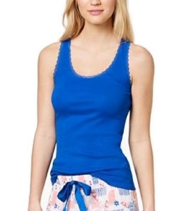 Jenni By Jennifer Moore Solid Tank Top, Large/CobaltSea by Vanessa Jane