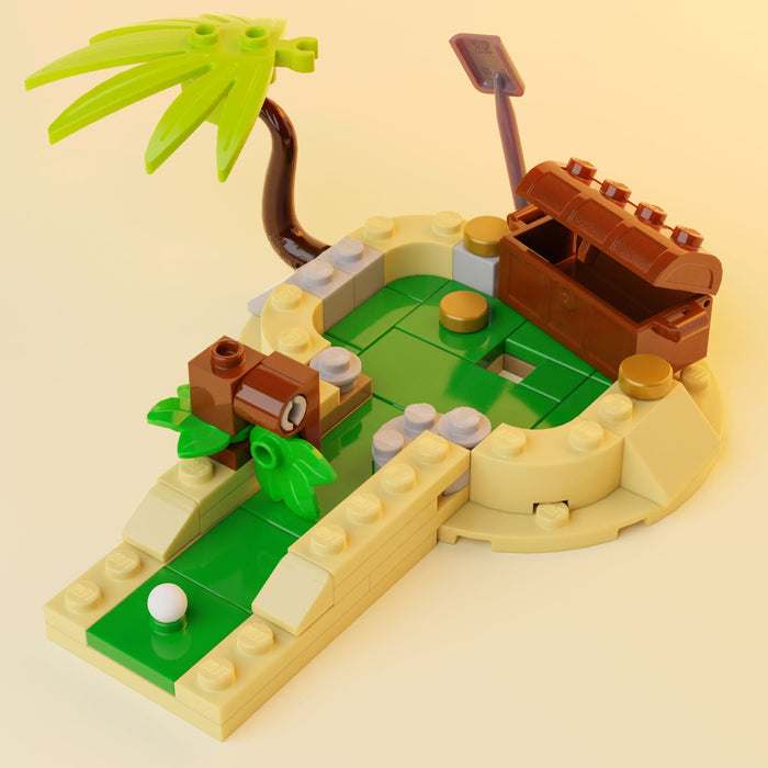 Treasure Island Putt Putt / Mini Golf Hole made using LEGO parts by B3 Customs