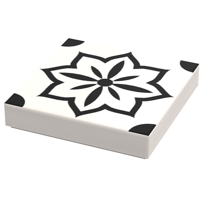 Turkish Kitchen Flooring / Wallpaper #3 - B3 Customs® Printed 2x2 Tile by B3 Customs