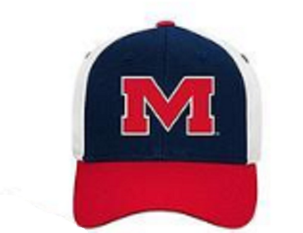 NCAA Ole Miss Rebels Youth Baseball Cap, Size Large by Vanessa Jane