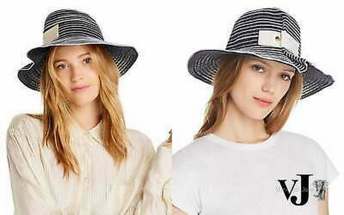 Raffaello Bettini Pleated Straw Hat by Vanessa Jane
