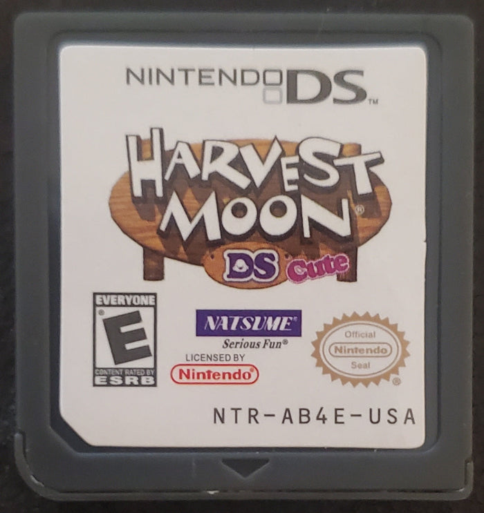 Harvest Moon DS Cute NDS Video Game Cartridge Nintendo DS 2008 by VintageVideoGameStore