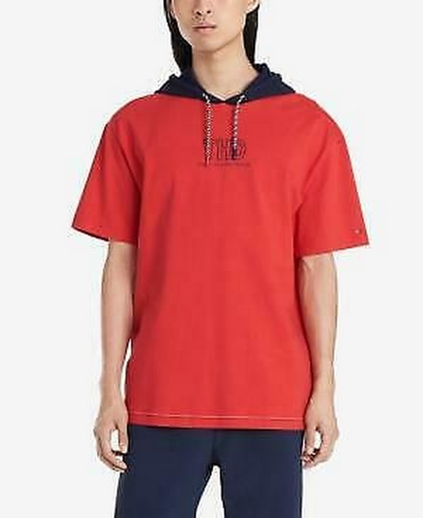 Tommy Hilfiger Denim Mens Lucas Short Sleeve Hoodie , Size XL by Vanessa Jane
