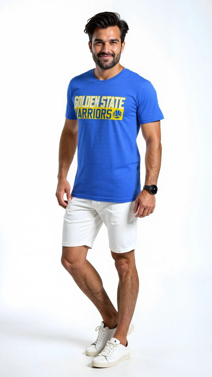 NBA Golden State Warriors Mens Premium Triblend Crew Tee, Large by Vanessa Jane